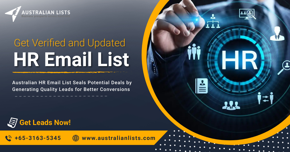 australianlists's tweet image. Buy HR email lists from Australian lists, which are precisely designed to support your multi-channel marketing campaigns across the globe. Get Leads: bit.ly/3eh2kTH
#AustralianLists #HREmailList #HRList #HR #HRDatabase