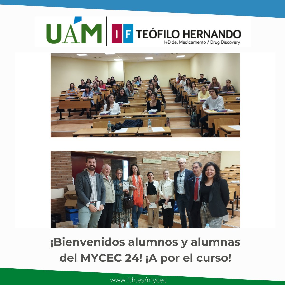 FundacionTH's tweet photo. #FormaciónIFTH #MYCEC| Directores/as y tutores/as de #MYCEC24 daban ayer la bienvenida a los/as alumnos/as d nuestro máster. ¡Gracias por confiar en 
@FundacionTH y @UAM_Madrid para vuestra formación! ¡Bienvenidos/as! ¡A por el curso!
#SomosIFTH #EnsayosClínicos #medicamento https://t.co/HvwPifE5TD