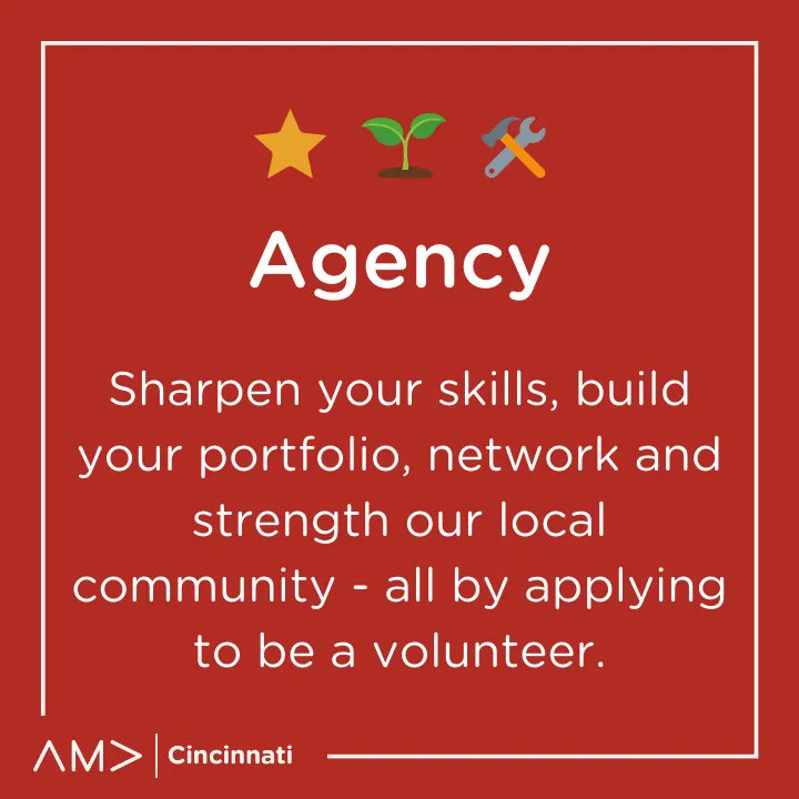 AMACincinnati's tweet photo. Grow, Build and Show your skills with AMA Agency! 
Volunteer and support local nonprofits or startups to help the grow their marketing message. Applications are still open for volunteer marketers! https://t.co/OeL4It6JKs 
#AMACincinnati https://t.co/cNP2ziw4Sr