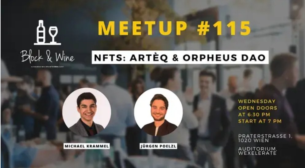 artèQ (@arteqio) on Twitter photo Gm!
How about joining us at the <a href="/blockandwine/">Block & Wine</a> meetup tomorrow? 😌
more info can be found here: meetup.com/block-wine-com…
#nft #nftart #art #nfts #crypto #digitalart Gm!
How about joining us at the <a href="/blockandwine/">Block & Wine</a> meetup tomorrow? 😌
more info can be found here: meetup.com/block-wine-com…
#nft #nftart #art #nfts #crypto #digitalart