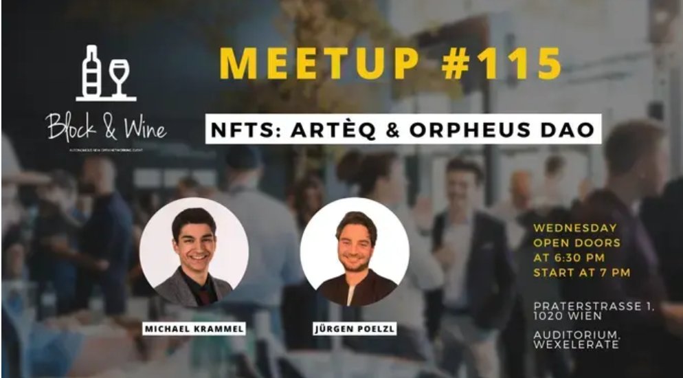 Gm! How about joining us at the @blockandwine meetup tomorrow? 😌 more info can be found here: meetup.com/block-wine-com… #nft #nftart #art #nfts #crypto #digitalart