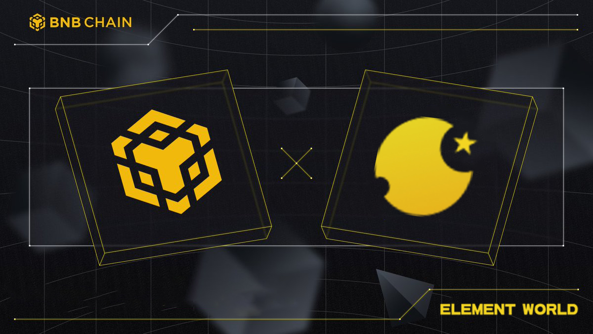 Good news🎉🎉

We are proud to announce that  #ElementWorld will join the <a href="/BNBCHAIN/">BNB Chain</a> family #BNB. This strategic partnership will greatly accelerate the development of ElementWorld #ELM

Let's cheer for it.🥳🥳🥳
#NFTs  #GameFi  #Crypto  #ELM  #BNBChain