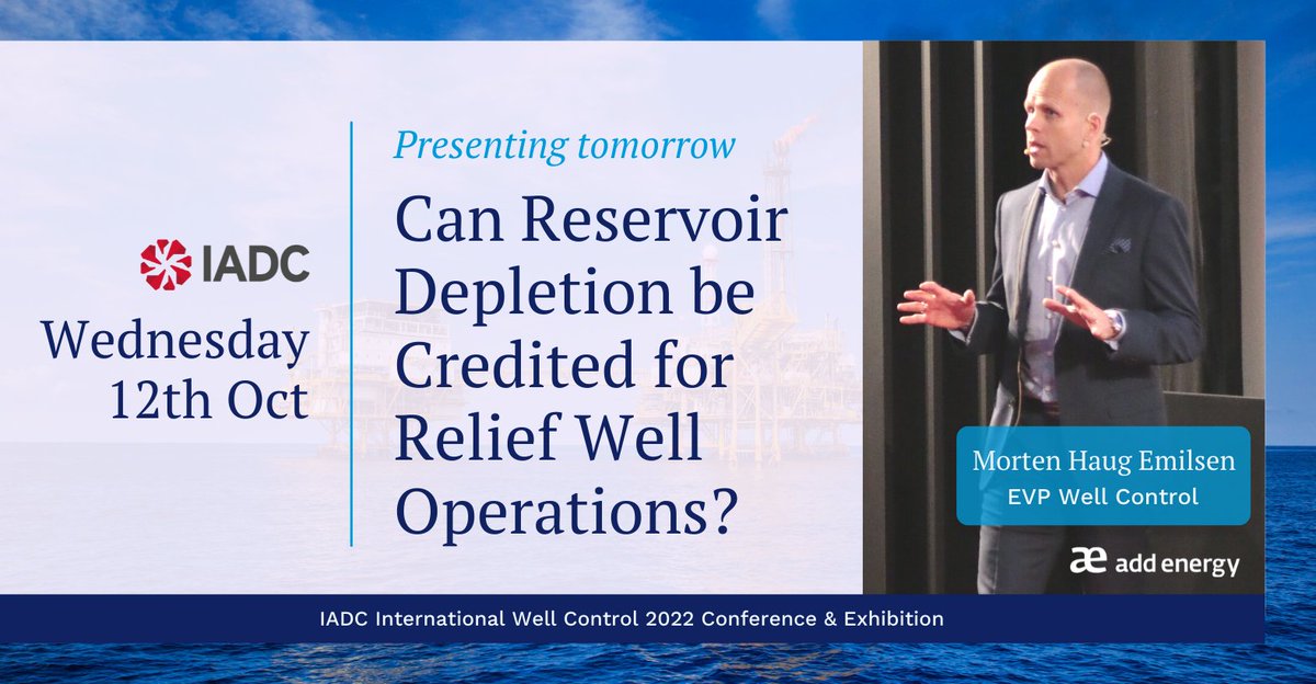 Add Energy's Well Control EVP, Morten Haug Emilsen, will be presenting findings from a recent report commissioned by the Norwegian Petroleum Safety Authority, Petroleumstilsynet. 
You can view the report here 👉🏼 hubs.la/Q01pkX530