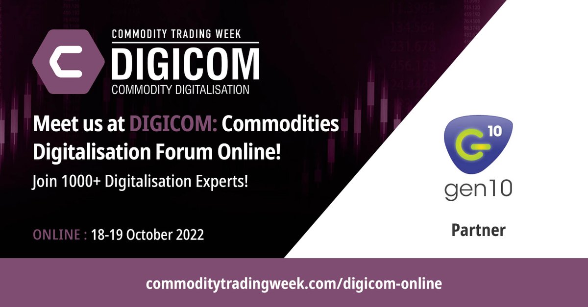 Gen10News's tweet photo. The latest online event from #CommodityTradingWeek goes live in just a week! We hope to see you at the panel on #CTRM in exceptional times
https://t.co/QA6x9Gev0N https://t.co/o38JNQg6j8