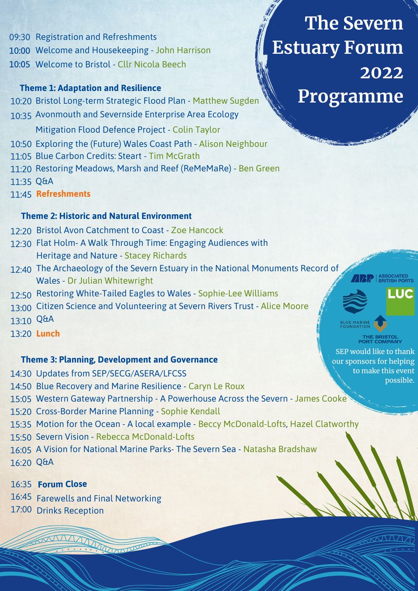 theSevernVision's tweet photo. Looking forward to @SevernEstuary Forum tomorrow where our Lead Consultant @BeccyMacD will be talking about the project, its report (soon to be up on the website) and next steps. Thank you to everyone who supported this project! #SEPForum2022 https://t.co/lXOzbKfvuY
