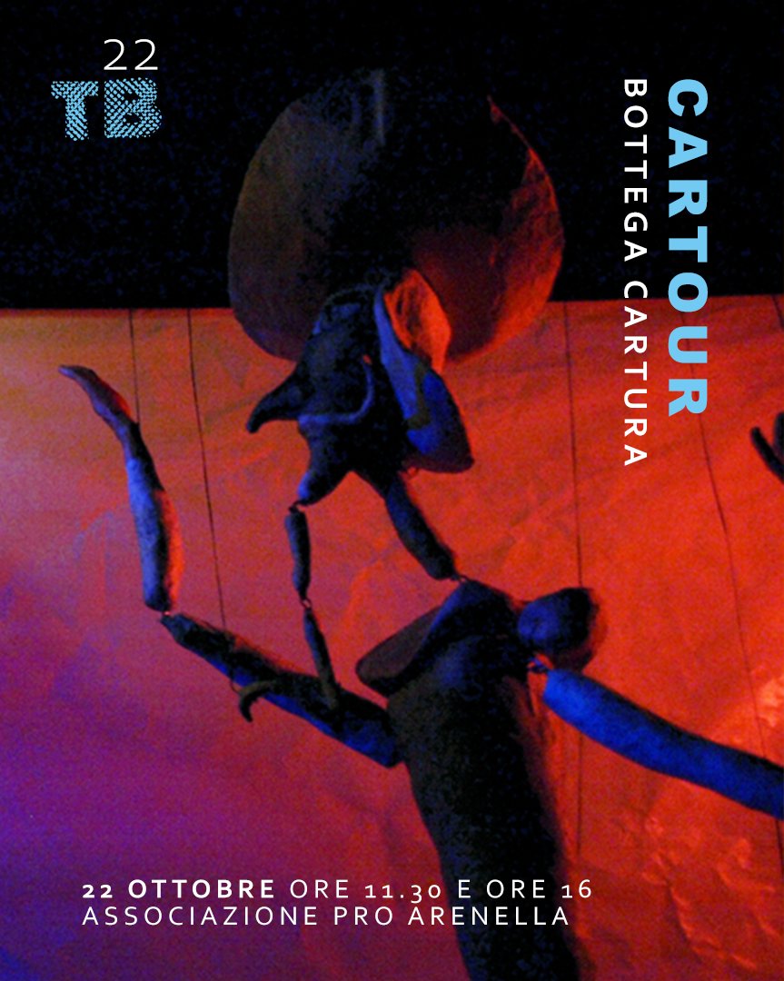 teatrobastardo's tweet photo. #TB22 #teatro #bambini

22 ottobre ore 11.30 e ore 16 | Associazione Pro Arenella
CARTOUR
Bottega Cartura
* età consigliata: dai 4 anni

* ingresso gratuito fino a esaurimento posti

https://t.co/5lXQusotuK https://t.co/OFC90tB2E5