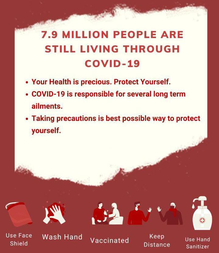 jliedu's tweet photo. COVID 19, though fading in nature, is still present in its fragmented form. Upto 50% of people who are infected with COVID do not display any symptoms. Therefore, vaccination can be the key to preventing the severe ill effects of the disease. https://t.co/1uhXmKuAKC