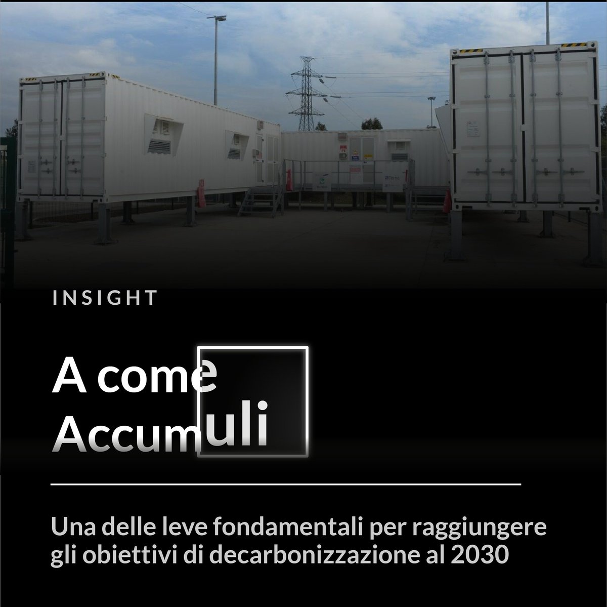TernaSpA's tweet photo. I sistemi di #accumulo sono sistemi che convertono l'#energia elettrica in una forma che può essere stoccata, conservata e riconvertita per essere finalmente utilizzata dal consumatore finale. Leggi di più sul nuovo #Lightbox 👉https://t.co/g0Rj1H2Oes #DrivingEnergy https://t.co/yAmIeVnA4C