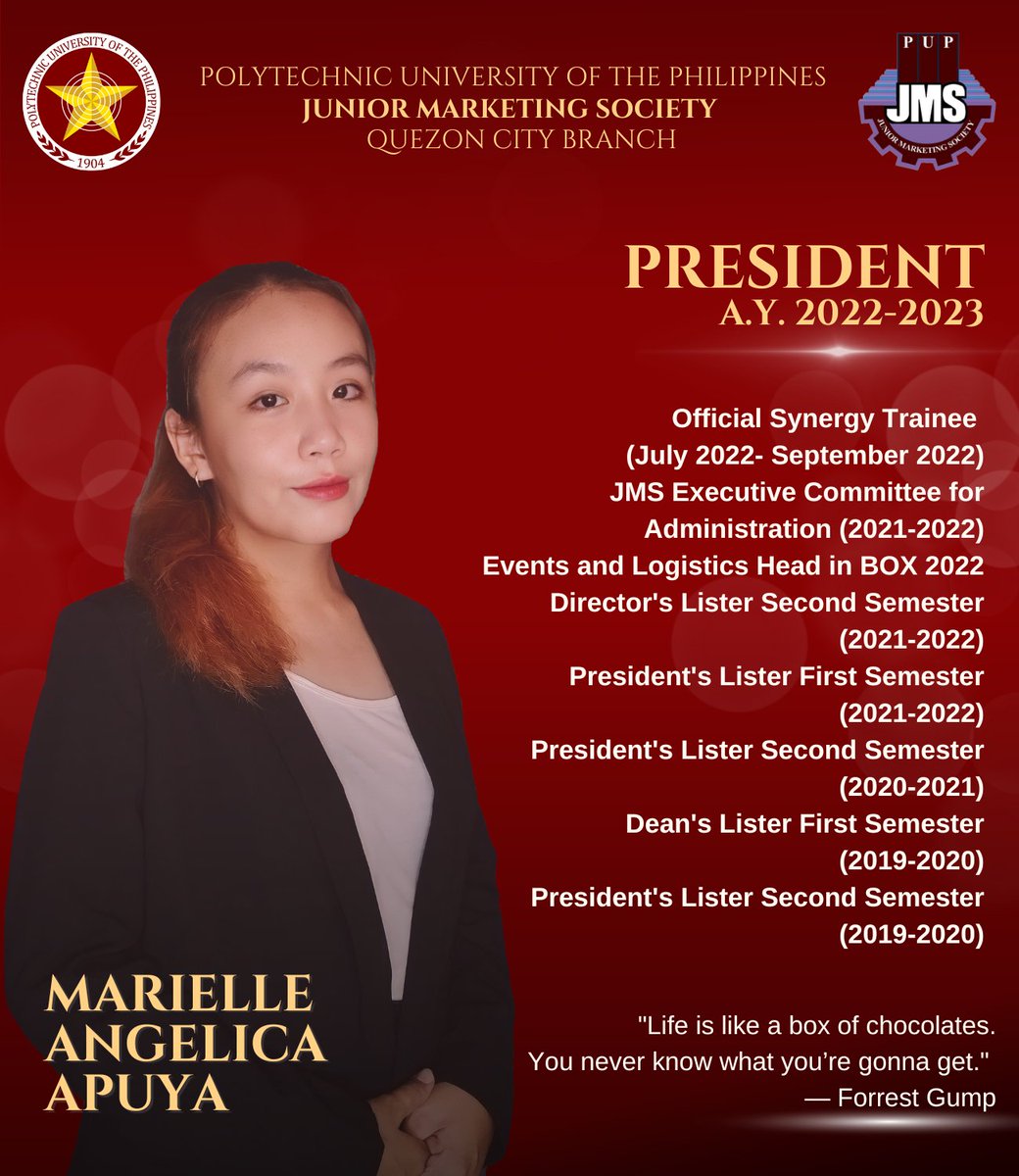 jmspupqc's tweet photo. The long wait is over! As we unveil a new academic year, we are now officially presenting to you the new set of Executive Board for the year 2022-2023. 
  
#JMSBeyondLimits
#JMSExecutiveBoard https://t.co/E2ETP4lXbv
