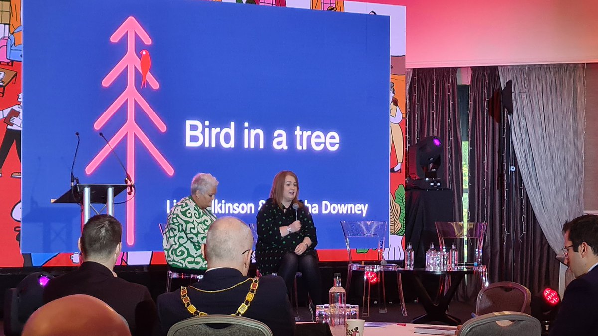 Two lovelies, from Bird in a Tree, talking about mental health in the workplace and the importance of placing yourself on the top of your own to do list. Here, here!! 🤘🎉 #HX22 <a href="/NIHF/">NIHF</a> <a href="/CrownePlazaBEL/">Crowne Plaza Belfast</a> #hospitalityexchange #mentalhealth
