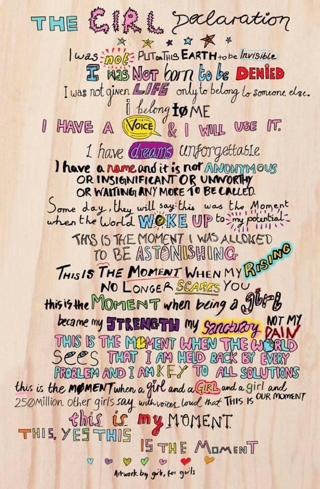 SAM_SJTeam's tweet photo. Tuesday, October 11
#InternationalDayoftheGirlChild https://t.co/Oc1yA0zHtm