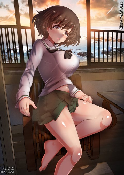 #ガルパン10周年ガルパン10周年おめでとうございます!今はマリー様に惚れていますが、初めてガルパンに接した時には優花里ちゃんに惚れて入ってきました。絵の道をあきらめずにずっと歩けるようにしてくれた大切な作品。ありがとう! 