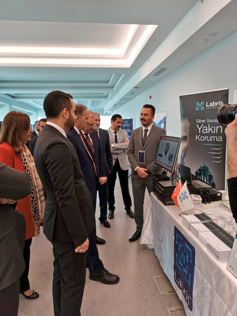 labristeknoloji's tweet photo. Bilgi Teknolojileri Kurumu'nda Ulusal Siber Kalkan Tatbikatı'nı da içeren USOM-SOME Siber Güvenlik Zirvesi standımızda Türkiye'nin dört bir yanından Siber Olaylara Müdahale Ekipleri'ni ağırlıyoruz.
#LabrisNetworks
#Labris #Harpp
#USOM #SOME
@BTKbasin @BTKgovtr @BTKAkademi
@TRCert https://t.co/SmGkSguC19