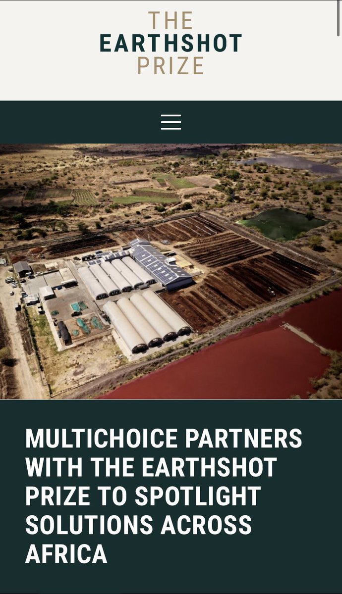 The main agenda for today’s event was to launch the Pan-African partnership between <a href="/EarthshotPrize/">The Earthshot Prize</a> and <a href="/MultiChoiceGRP/">MultiChoice Group</a> as their official African media broadcasting partner 👏🏾👏🏾👏🏾