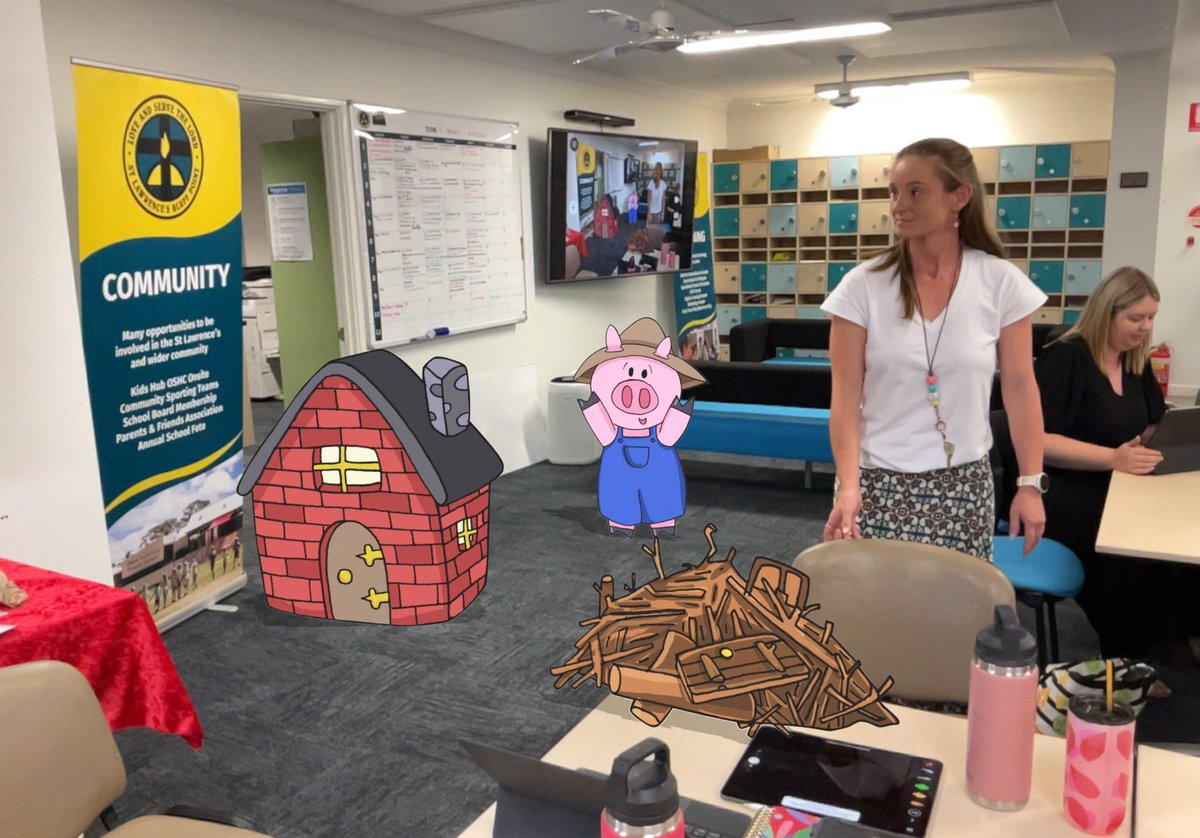 KateJohnston_3's tweet photo. Had a great time facilitating @CEWADigLearn PL at St Lawrence, Bluff Point with @Bec_Laird. We focussed on building staff confidence with iPad workflow and maximising creativity. Staff loved exploring emerging technologies using @ARMakrApp and using #keynote templates https://t.co/RuSdNl5mYv