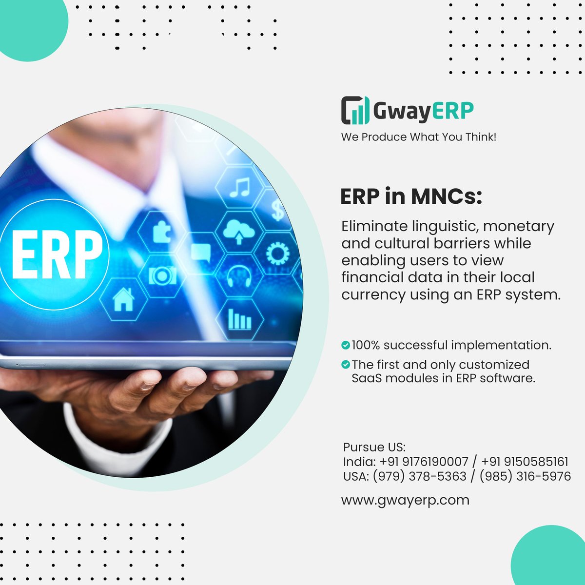GwayERP's tweet photo. ERP in MNCs:
Eliminate linguistic, monetary and cultural barriers while enabling users to view financial data in their local currency using an ERP system.
#GwayERP #CustomizedERP #MNC #ERPimplementation #computin #linguistic #monetary
Get a Free Demo: https://t.co/gKFJoHDQoT https://t.co/WP46JtAi8d