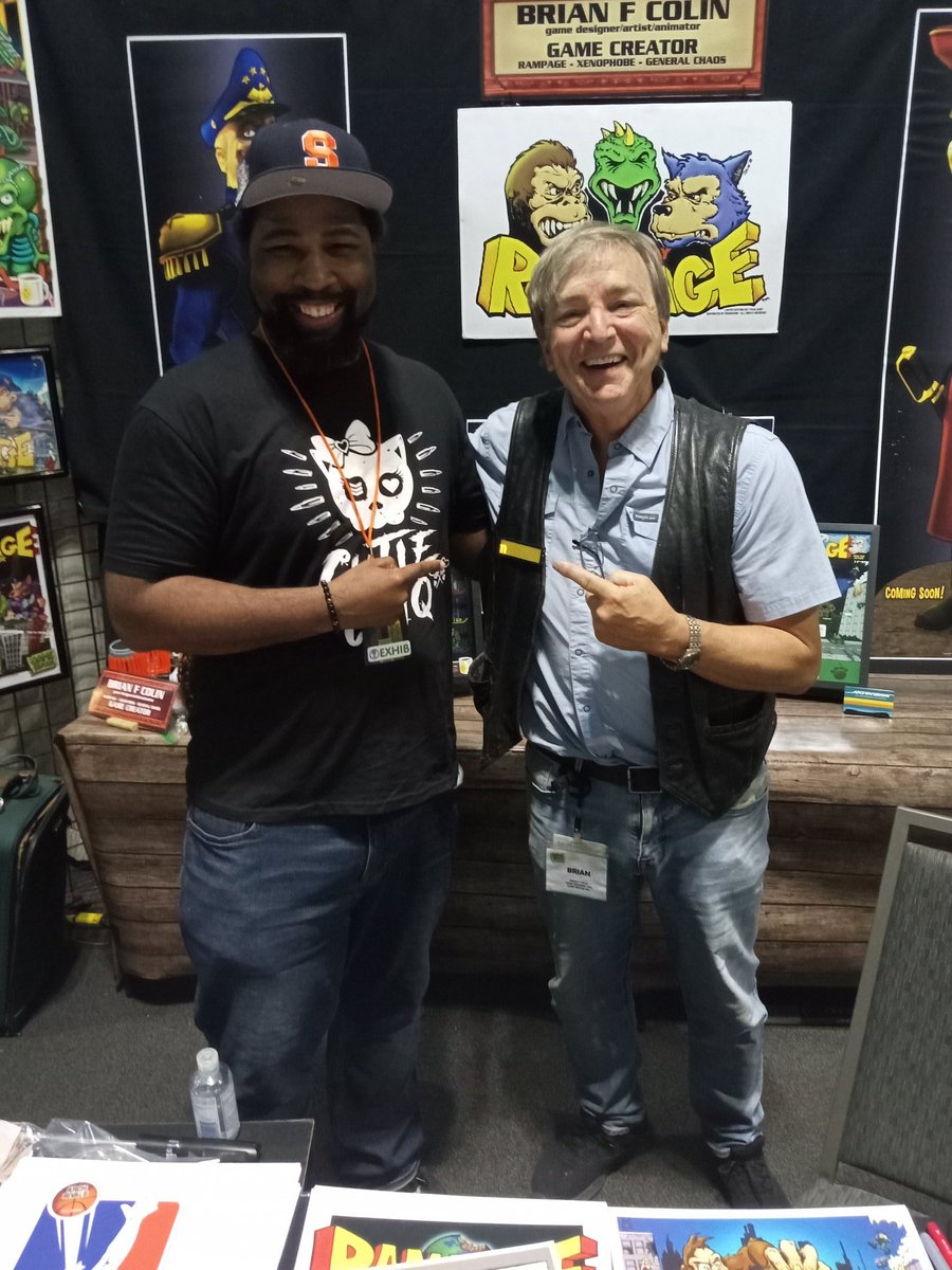 NinjaGateStudio's tweet image. Had a blast talking with @BrianFColin at RetroGameCon 2022! Looking forward to seeing him again. One of my game dev inspirations.