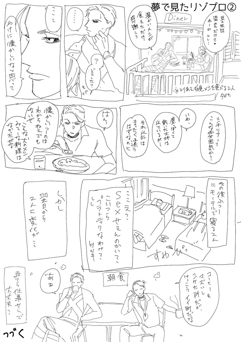 夢で見たリゾプロ② 
どうやって表現したらいいもんか、、、 