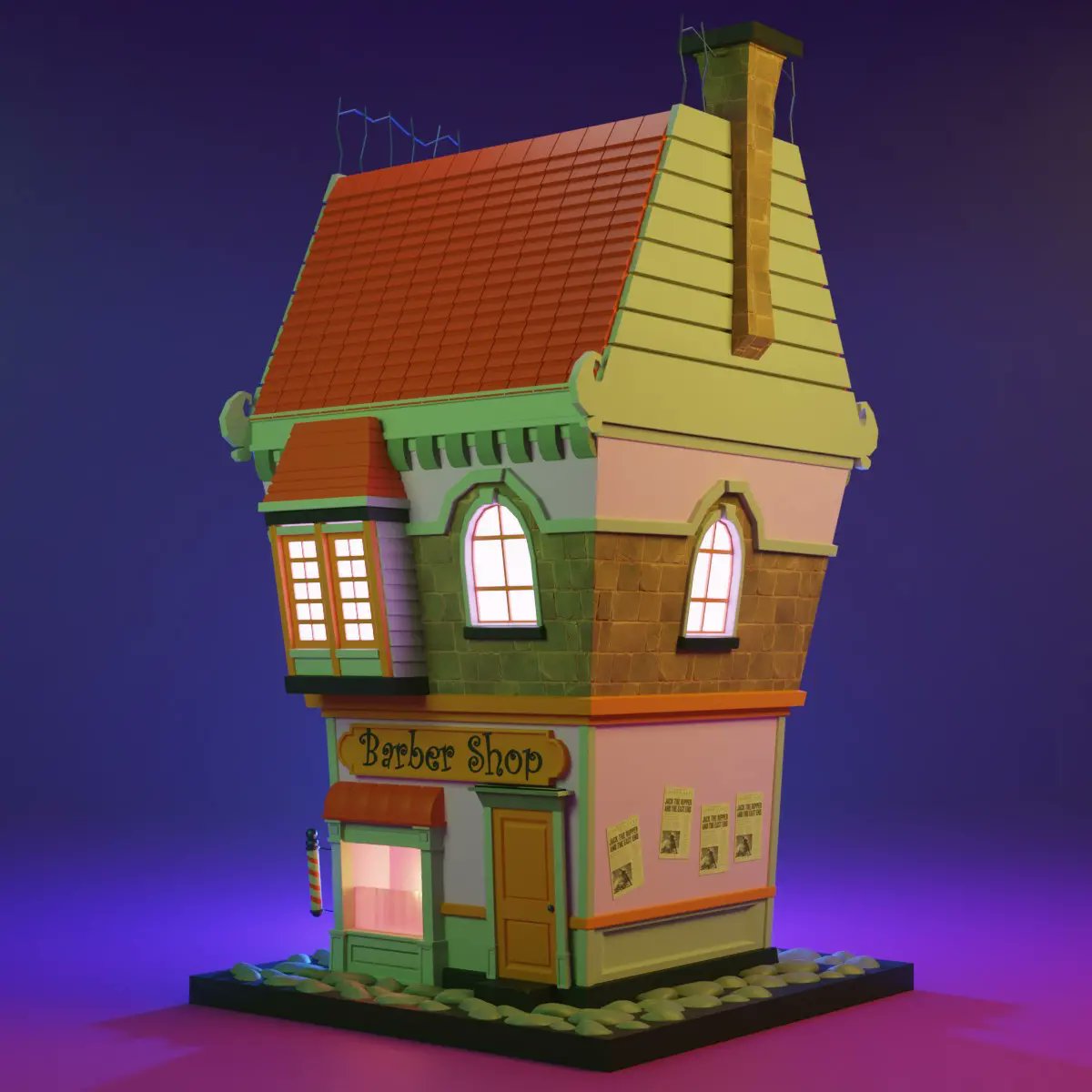 tithoe's tweet photo. In the spirit of Halloween. House of Sweeney Todd.

#building #halloween #october #3d #3dart #3dartist #3dartwork #3drender #3dmodeling #3dblender #b3d #blender #blenderart #blender3d #blendermodel #blenderrender #blendercycles #art #artoftheday #artist https://t.co/kigAjH6YIp