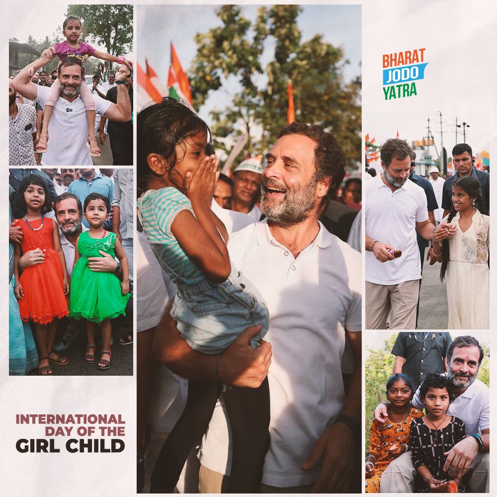 RahulGandhi's tweet photo. पिता की लाठी है, और मां की उम्मीद 
हर घर का सहारा हैं, हमारी बेटियां  

देश के उज्जवल भविष्य के लिए हम सबको हर हाल में इन्हें सुरक्षा, बराबरी के अवसर और सम्मान दिलाना ही होगा। https://t.co/7HXAhBUEpP