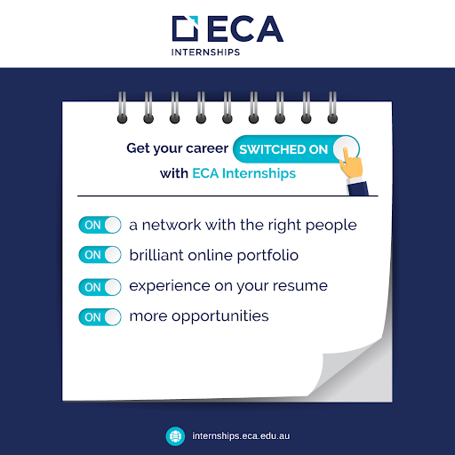 EcaInternships's tweet image. Want to turn your dream career into reality? Then what are you waiting for? #ECAInternships will help you begin your pathway from #education to #employment. Get started today!

Head to internships.eca.edu.au/internship-pro… now.
