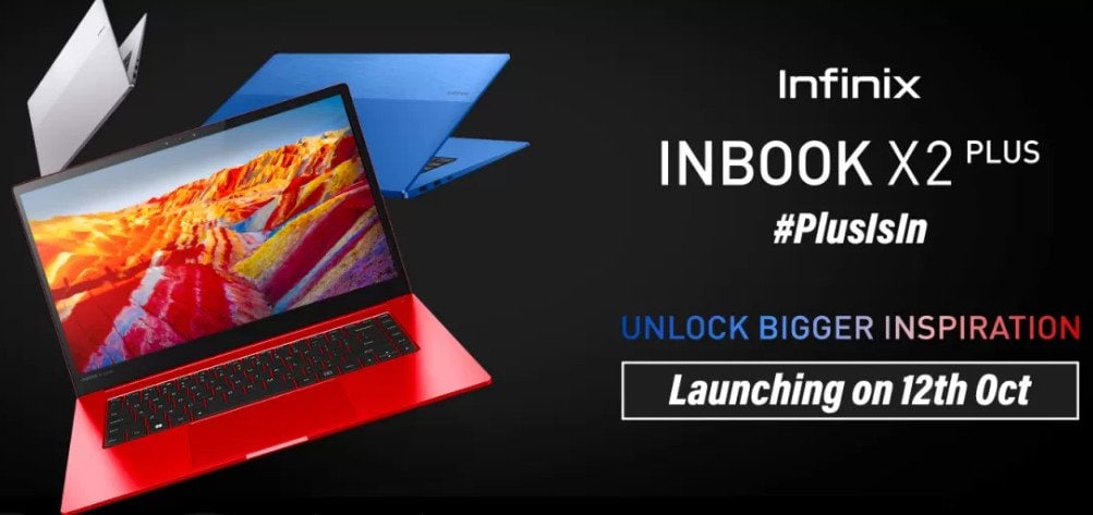 GadgetCom_'s tweet photo. Infinix INBook X2 Plus launching on 12th October'22 in India.

#infinix #INBookX2Plus #india https://t.co/mPILp2XyyJ
