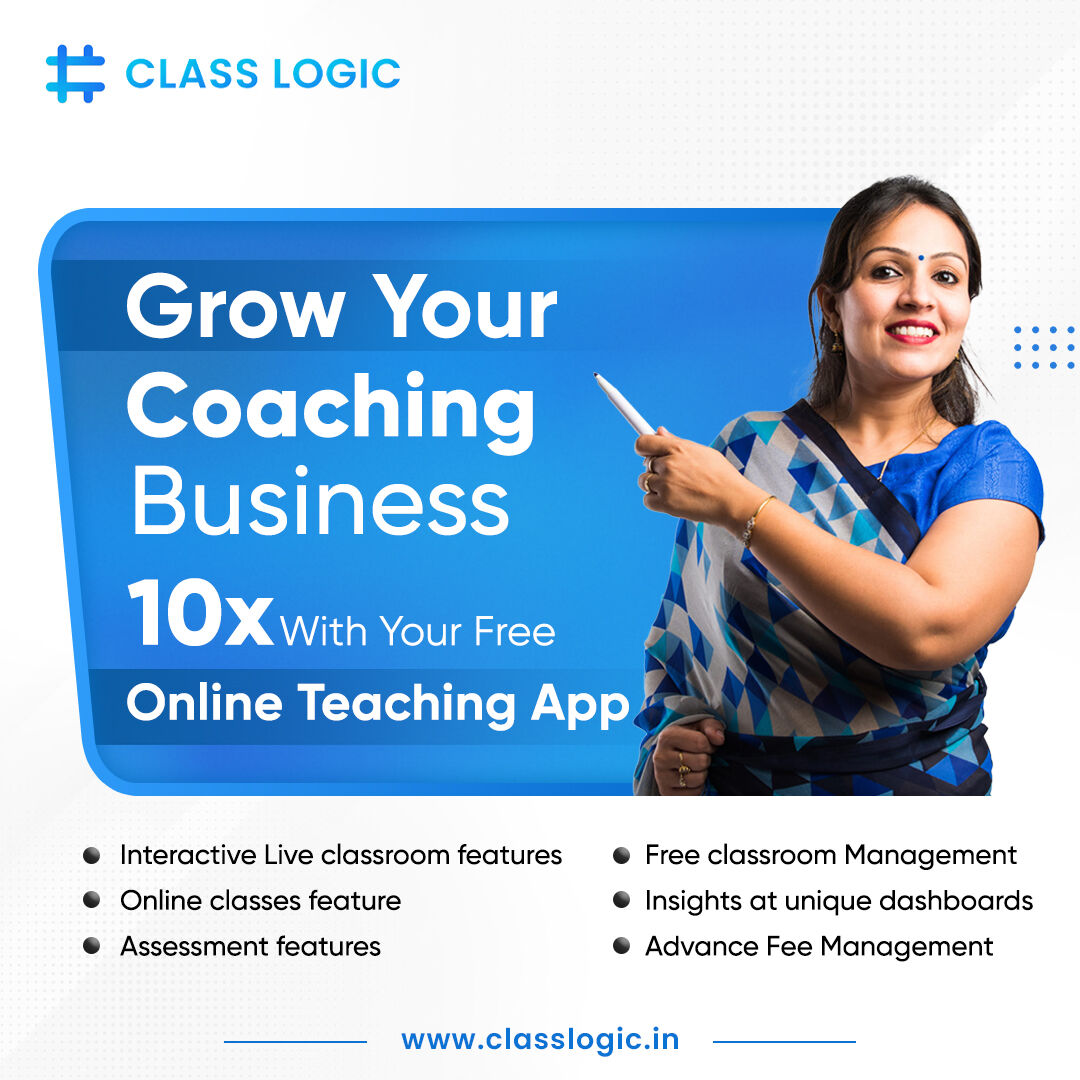 ClassLogic's tweet image. With Classlogic App institutes can reduce cost of operation and can increase admissions by enrolling students to online and hybrid batches.

Grow your coaching business by 10X with Classlogic

Book Your Demo Now: classlogic.in 

#Classlogic #Onlineteachingapp #Hybridcla