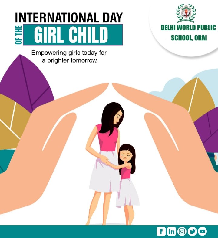 dwps_orai's tweet photo. The theme of International Day of the Girl Child this year is "Our time is now our rights, our future"."Girls around the world continue to face unprecedented challenges to their education, their physical and mental wellness, and the protections needed for a life without violence. https://t.co/xk7APL5vCv