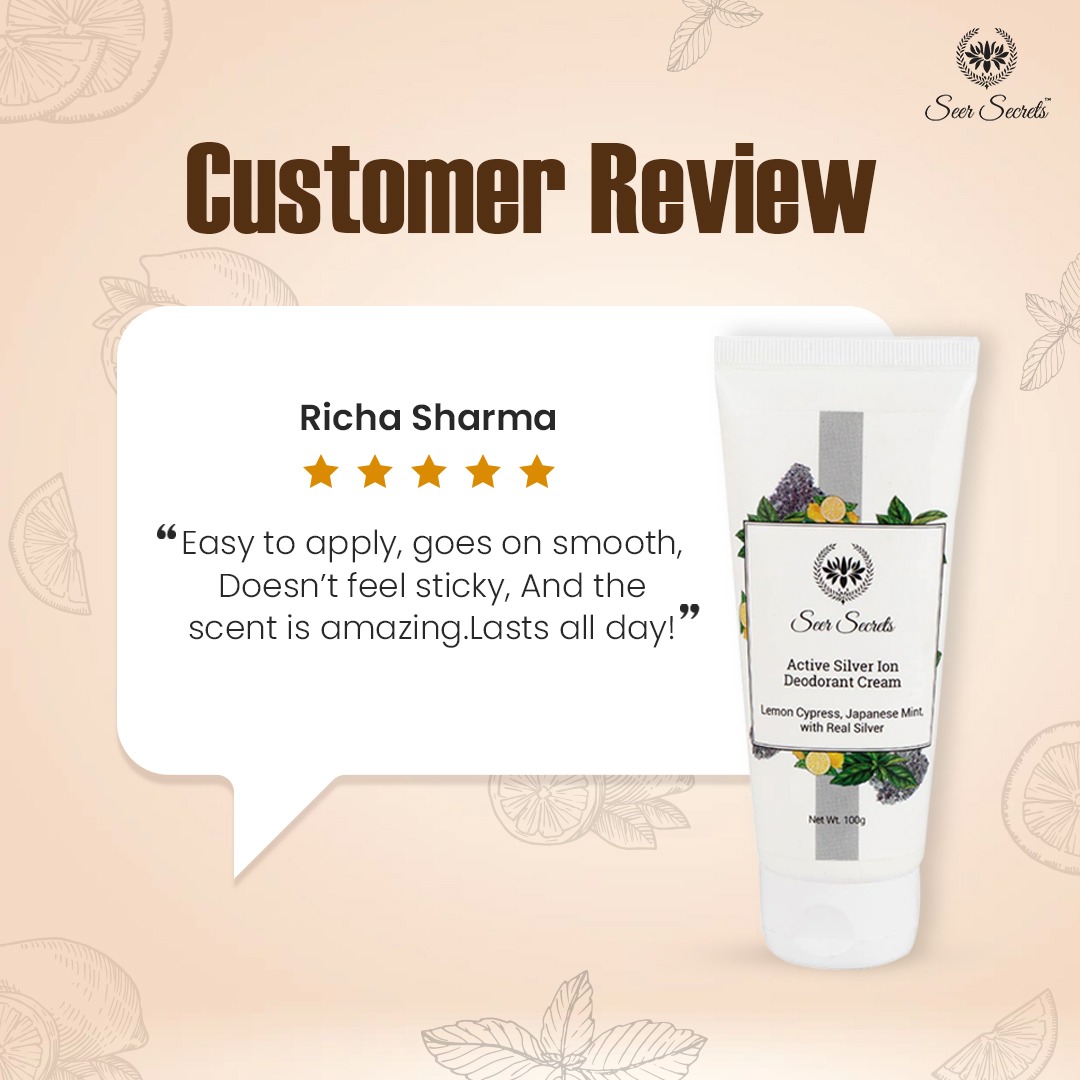 seersecrets's tweet photo. A perfect and natural deodorant that cures skin itching, treats sunburns, absorbs sweat, and inhibits bacteria.

#seersecrets #seersecretsindia #Active #silveriondeodorantcream
#tubedeodorant #bacterialcontroldeodorant #Seersecretsdeodorantcream https://t.co/9w7QOQc9LM