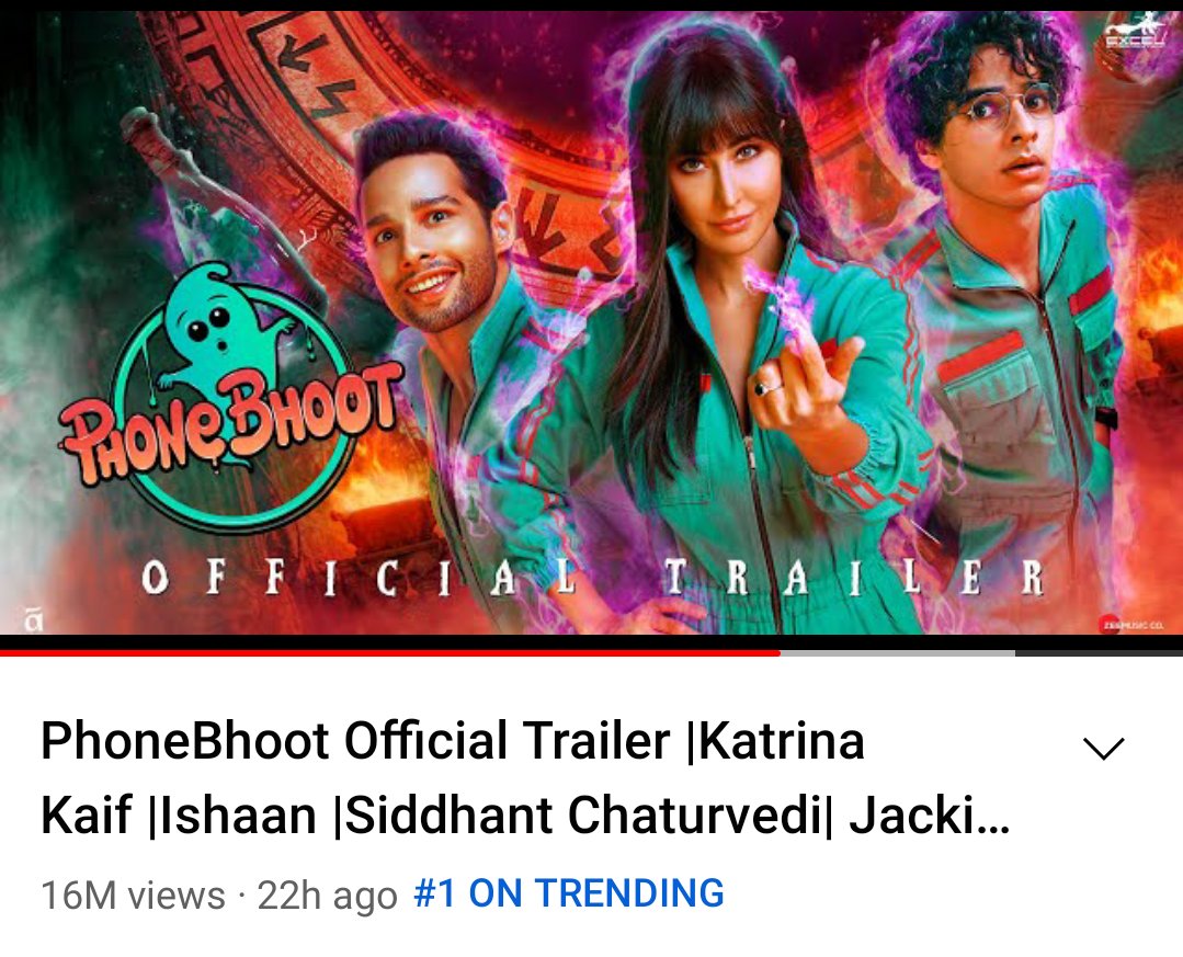 Trending at 1 #PhoneBhootTrailer