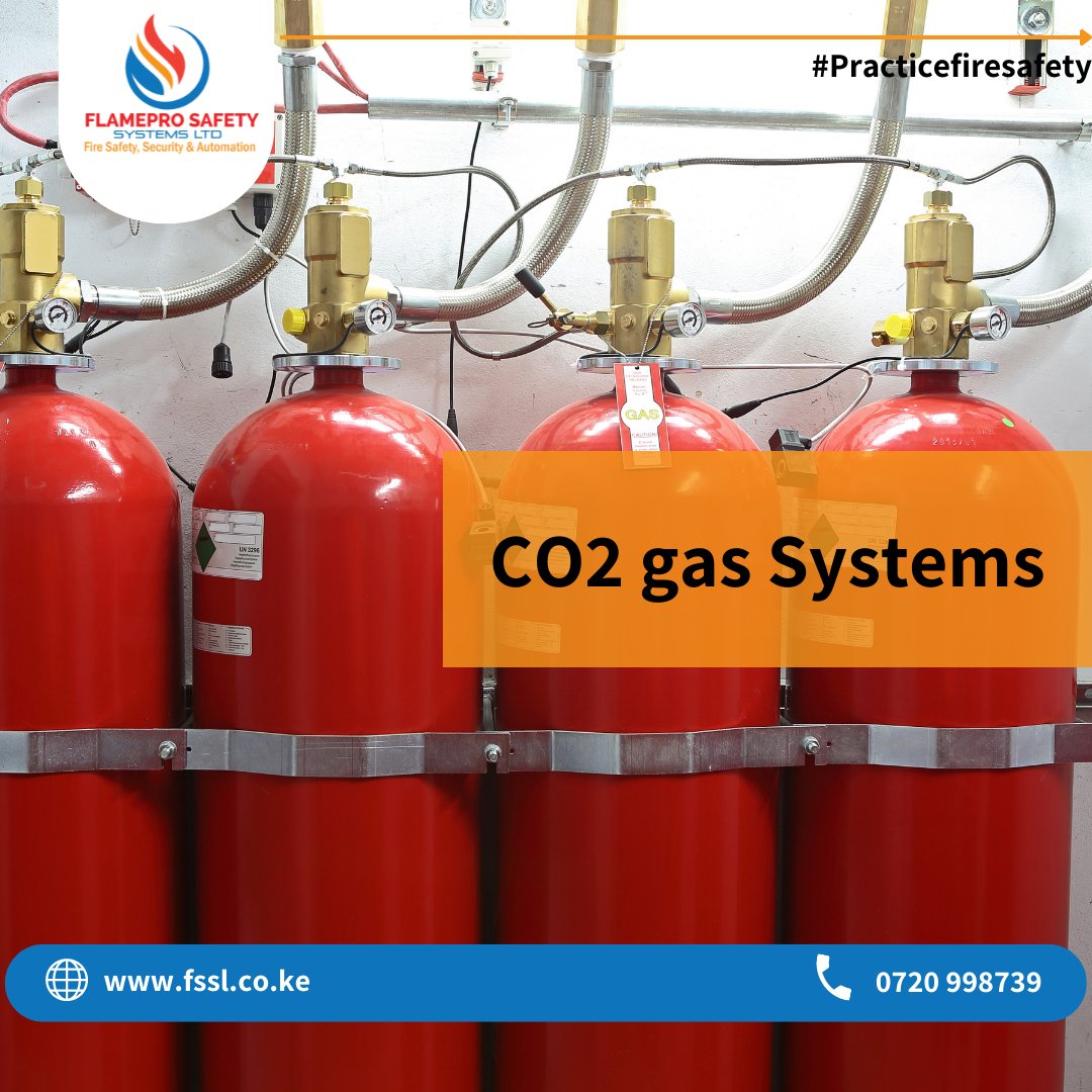 OfficialFssl's tweet image. CO2 System consists of a fixed supply of CO2 converted through a piping network and nozzles

Suitable for:
▶️Flammable liquid storage areas
▶️Spray Booth
▶️Electrical areas
▶️Engine Room

Contact us on

☎0720998739
✉️enquiries@fssl.co.ke
🌐fssl.co.ke

#fssl