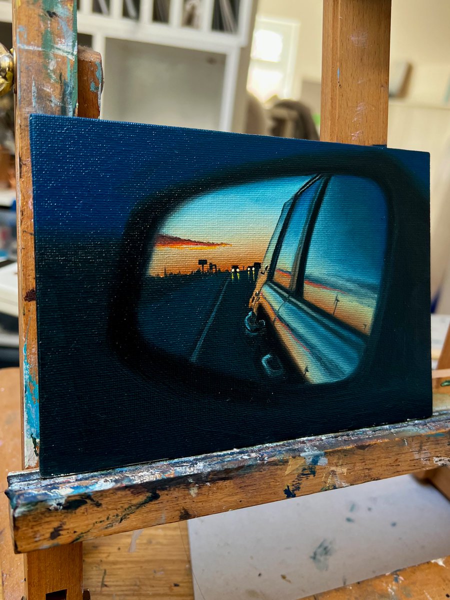 rionabuthello's tweet photo. My Oil Painting Of A Wing Mirror https://t.co/w7uAtmpmMK