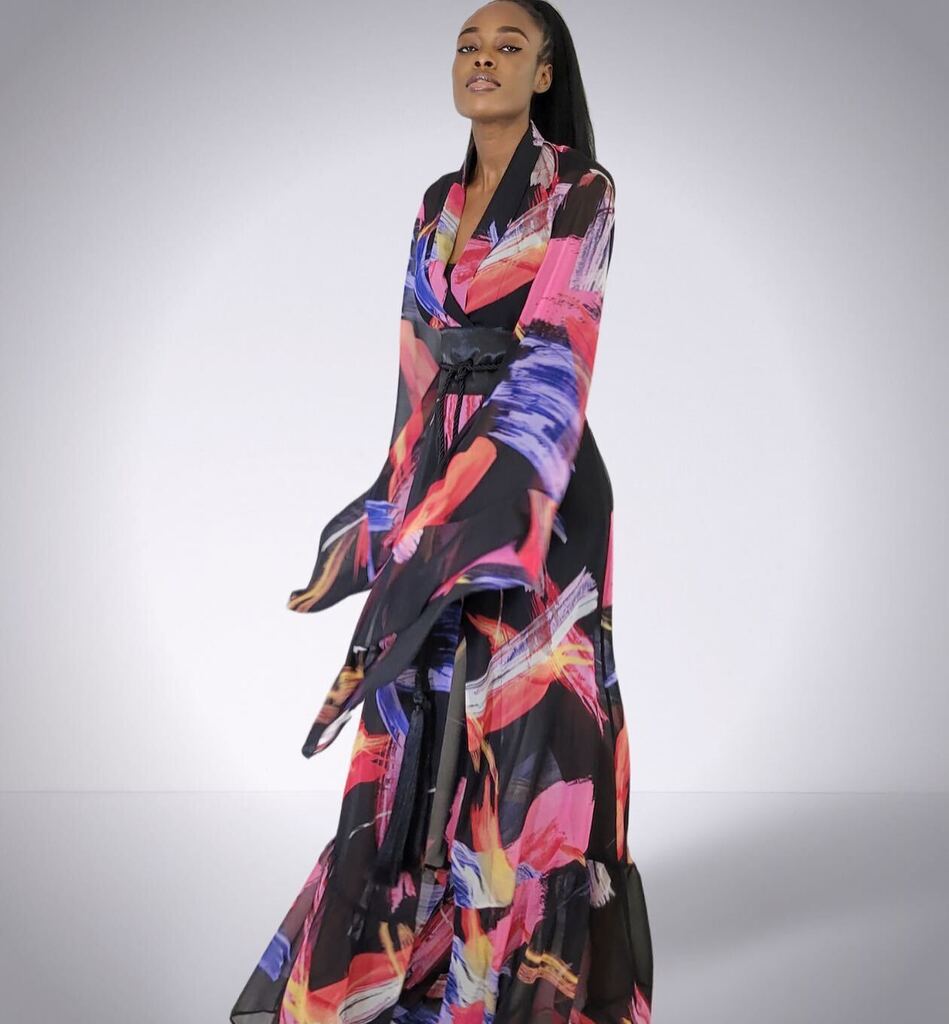 therealbelionel's tweet photo. La Gacela kaftan from “Sakura” #ss22, showcasing effortless sensuality 
#belionel 
#passionatelyfeminine 

#kimono #kaftan #fashionstyle #wind #narure #flawless #otd #tuesdayvibes #dubai #andalusia #sensuality #video #dubaifasion #dubaifashionweek https://t.co/nWBHroIi7S https://t.co/qg43lZRlbA