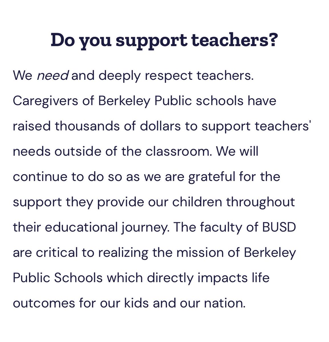 ChickenKatsuFTW's tweet photo. Why is it important to know who @BPUParents leaders are? BPU’s website says they “deeply respect” teachers but its leader Lindsay Nofelt *opposed* modest bonus/increase for teachers, as did @LauraBabitt. Isn’t this info relevant? How is this showing “deep respect” for teachers? https://t.co/YGVjMcnAdY