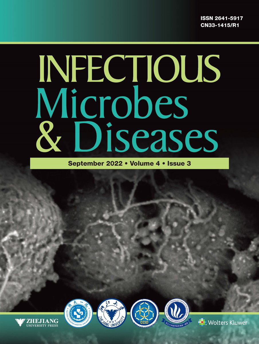 IMD_Journal's tweet photo. Infectious Microbes &amp; Diseases_Vol. 4, No. 3, September 2022

The 13th Issue (Volume 4 Issue 3) of Infectious Microbes &amp; Diseases (IMD) has been published online. Please find all published and accepted articles at our journal website: https://t.co/3mR6XY3NGz. https://t.co/dZzzx1qjMg