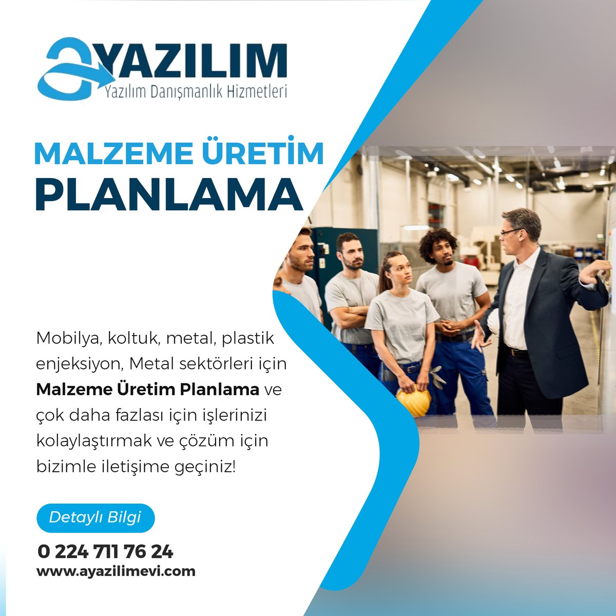 Mobilya, koltuk, metal, plastik enjeksiyon, Metal sektörleri için Malzeme Üretim Planlama ve çok daha fazlası için işlerinizi kolaylaştırmak ve çözüm için bizimle iletişime geçiniz!
Detaylı bilgi için; ayazilimevi.com
#ayazilim #yazılım #mobilya #koltuk #metal #plastik