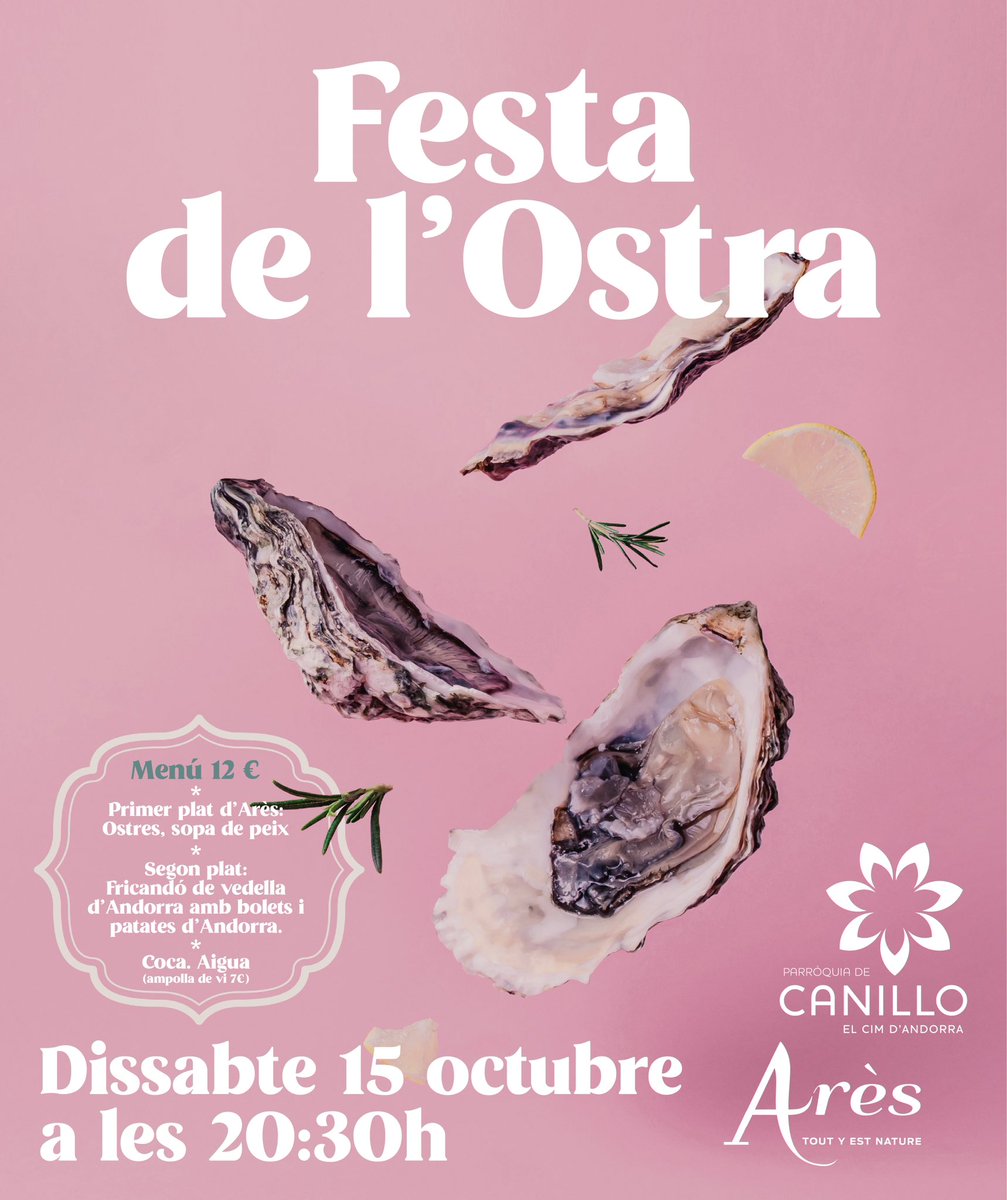 canillo_andorra's tweet photo. Fira de Canillo.
Bestiar i Artesania. 

Cap de setmana ple d’activitats a la parròquia!

Dissabte: Festa de l’Ostra, a partir de les 20.30 h
Diumenge: Fira del Bestiar i Artesania de 9 a 14 h 

#andorra #canillo #bestiar #firadelbestiar https://t.co/ISxbWF0vgm