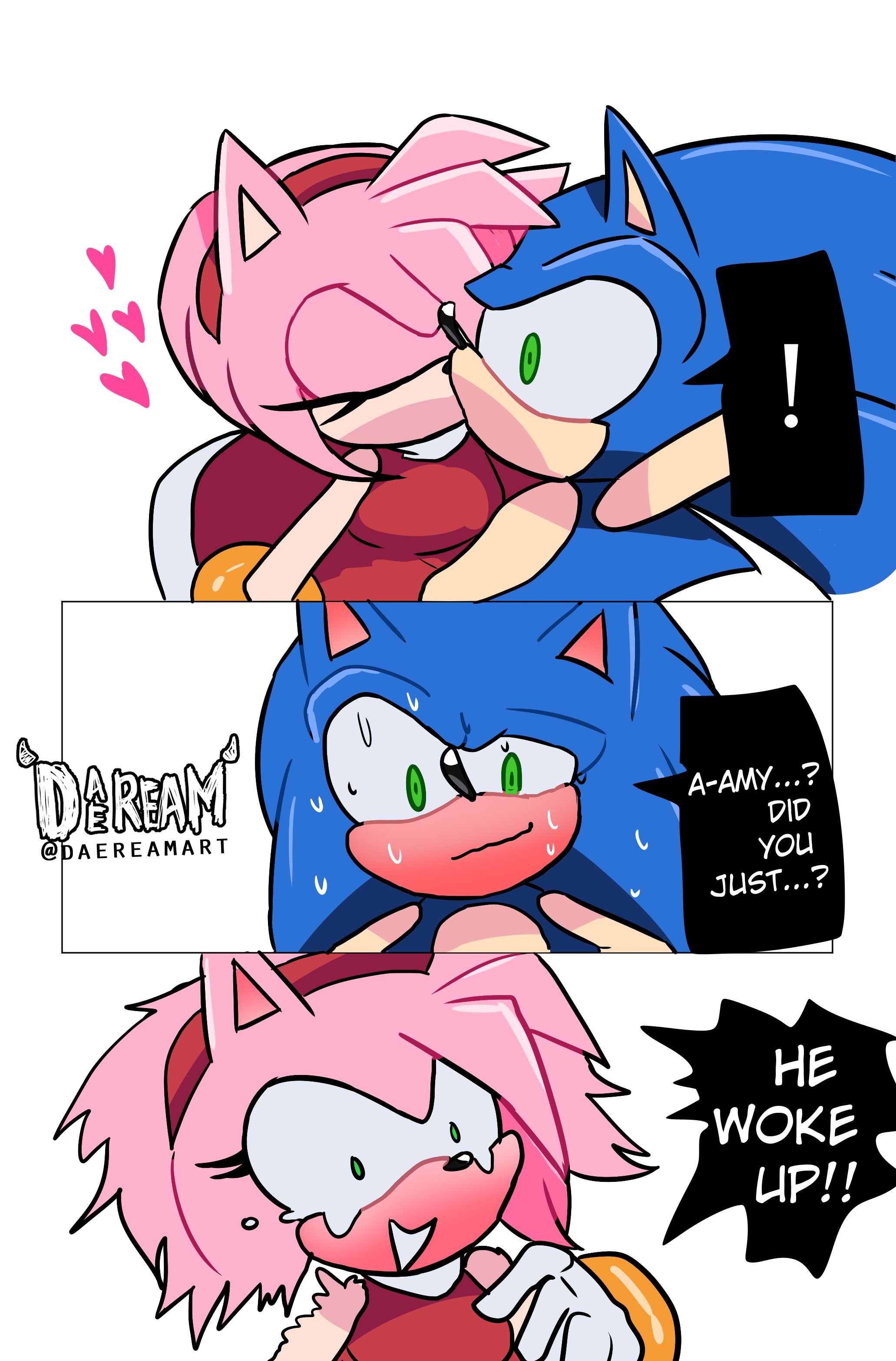 Kiss! [By Dareamart] : r/SonAmy