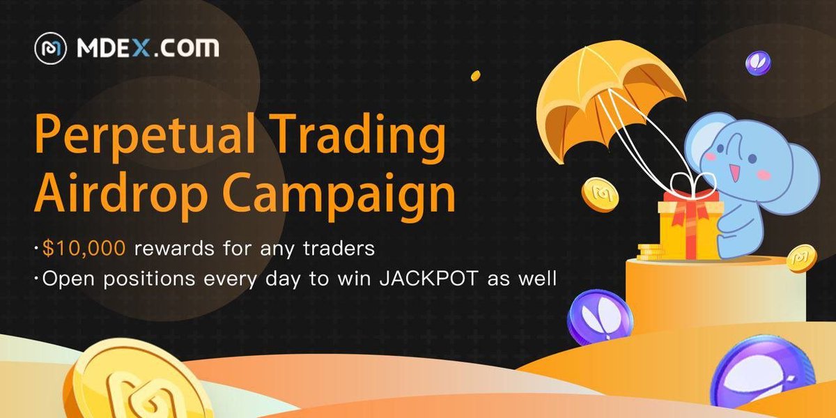 🪂 Sürekli Ticaret özelliğinin lansmanını kutlamak için #MDEX ve #ApolloX birlikte tüm tüccarlara 10.000$ ödül gönderiyor!

💰 Her gün kazanmak için pozisyonlar açın ve kazanma şansı #Jackpot !
🔗 Şimdi işlem yapın: futures.mdex.me
🔗 Read more: mdexofficial.medium.com/announcement-o…