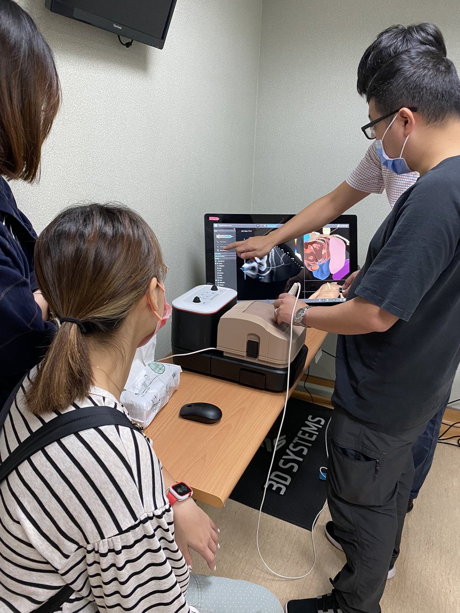 YoungTah1948's tweet photo. Ultrasound hands on workshop.
#Pericarditis

#EchoGuide #MedEd #ultrasound #CVC #clinicalValidation #PERCMentor #IAmFullyPrepped #Simbionix #SurgicalScience #醫學教育 #MedicalSimulator #medicalSimulation #VR #SimulationTraining #模擬醫學 #永達儀器 #您醫護教育的好朋友 #病人安全 https://t.co/YHRJXwbOxm