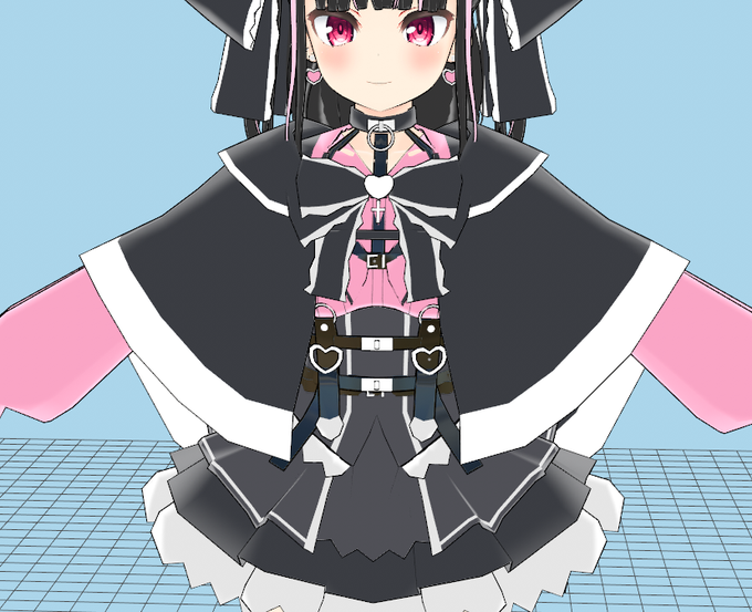 ケープの可動を解決できるか未知数でござる
パーカーと同じく不自然に伸びるとか縮むのは割り切ってデザイン重視でいっちゃう～? 