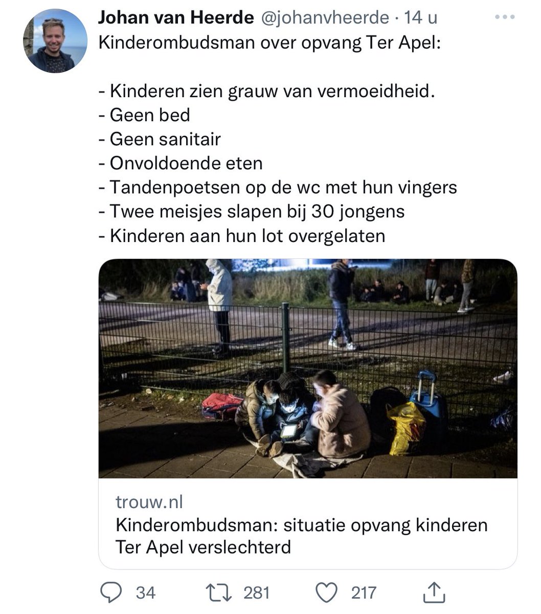 j_postma's tweet photo. Het was gisteren 150 dagen geleden dat Mark Rutte zich diep schaamde voor de situatie in Ter Apel. https://t.co/7UY7PDvAlZ