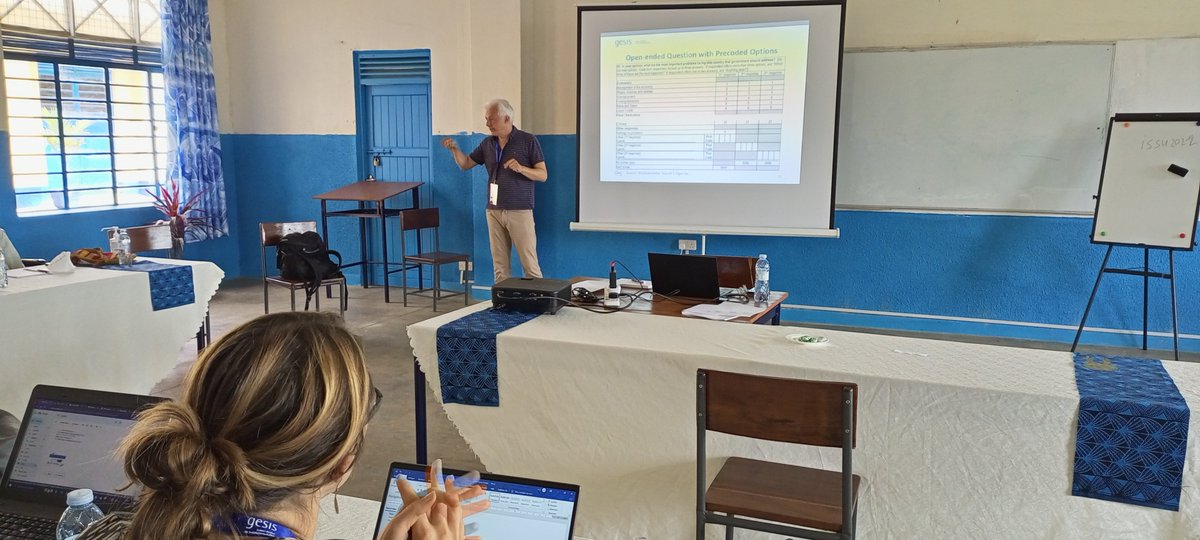 MuteesaIRoyal's tweet photo. Week 2 Day 2 #ISSU2 : Training on Cross-Cultural Survey Research facilitated by Prof.@ChristofWolf President @gesis_org ,Dr.@HenningSilber Team leader Survey Operations Team- SDM department @gesis_org and Robert Ssentamu the M.D-Wilsken Agencies LTD. 
@VolkswagenSt https://t.co/InbCkla2Wj