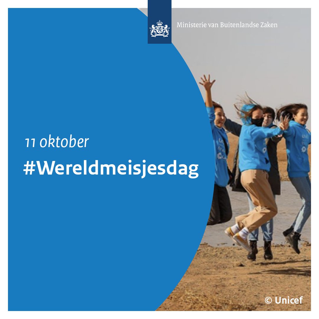 De rechten van #meisjes staan wereldwijd onder druk. Nederland maakt zich elke dag hard om hun positie te verbeteren: door internationale projecten, het tegengaan van geweld, bevorderen van participatie en gendergelijkheid, en door Feministisch Buitenland Beleid. 1/2