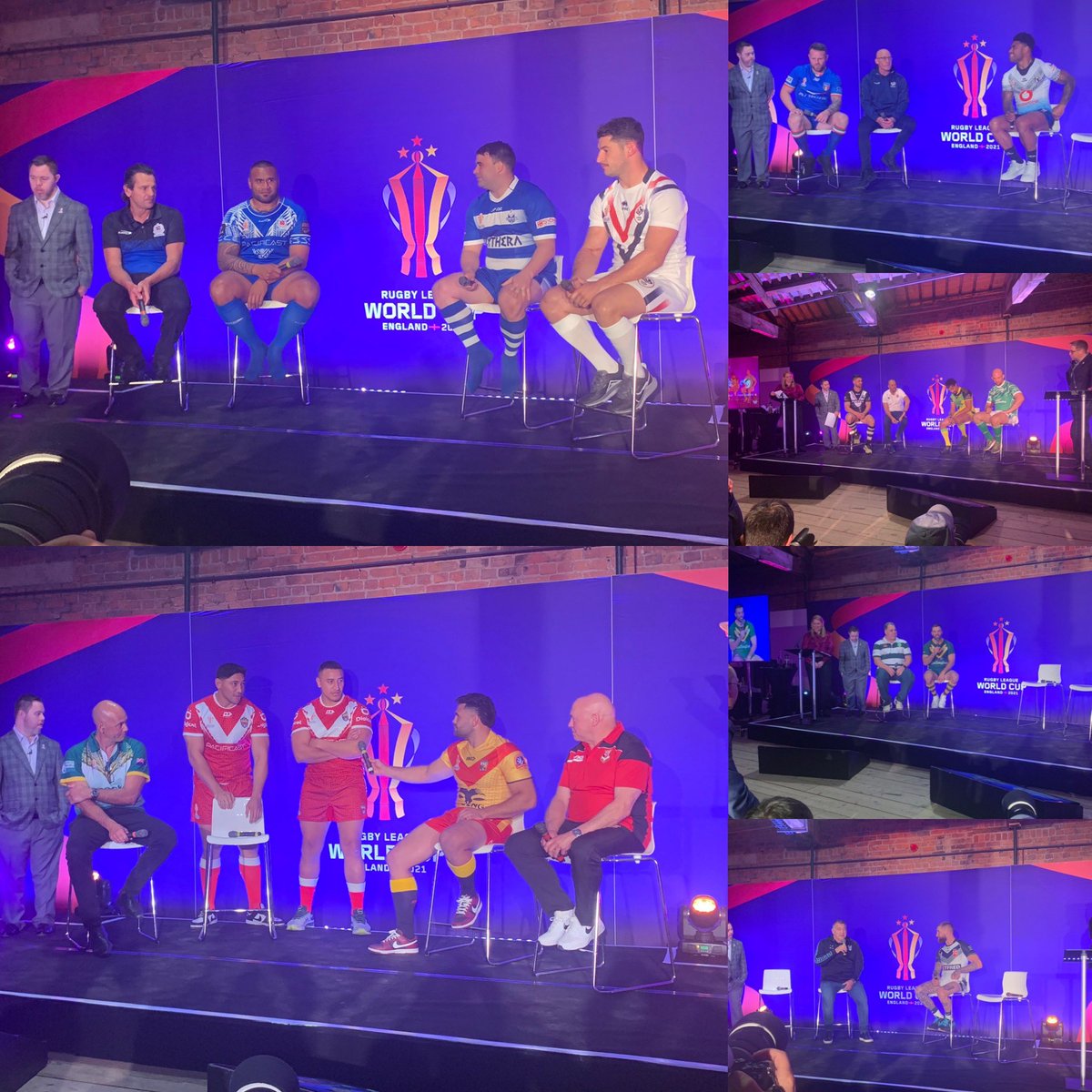 hallyboy03's tweet photo. Brilliant day at the @RLWC2022 launch along with @WiffenDean it’s game week so start of tournament finally opener @England_RL v @RLSamoa in Newcastle this will be a cracker #RugbyLeaguesTheWinner 🇨🇰🇫🇯🇵🇬🇼🇸🇹🇴🇳🇿 https://t.co/a87JDv0FMG