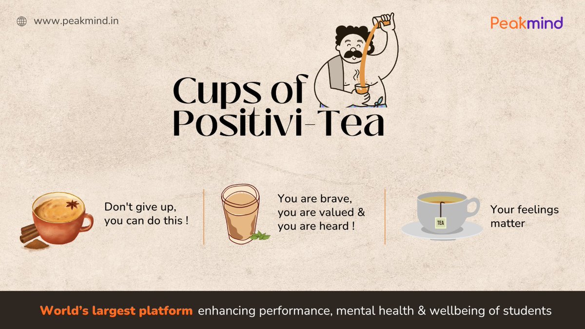 peakmind_in's tweet photo. Tea, also commonly known as "chai", dates back to China's Shang dynasty, in which it was consumed as a medicinal drink. On this fine Tuesday morning, we bring you some Positivi-TEA! We hope you remember to take care of yourself in your busy daily schedule. 😁 https://t.co/BVSPXmpf01
