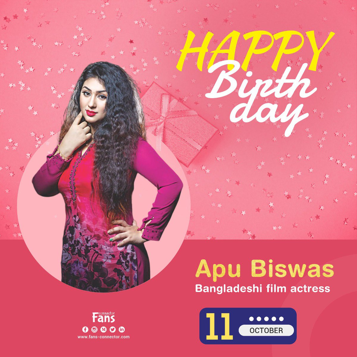 fans_connector's tweet photo. Happy birthday to one of the famous #Bangladeshi_film_actresses #Apu_Biswas. She was born on March 28, 1979 in Narayanganj.
Wish her have a happy and successful life.

#fans_connector 
#socialmediaagency 
#socialmediamarketing 

Visit us: https://t.co/k8oucGWfDY https://t.co/Q5LYfnXcup