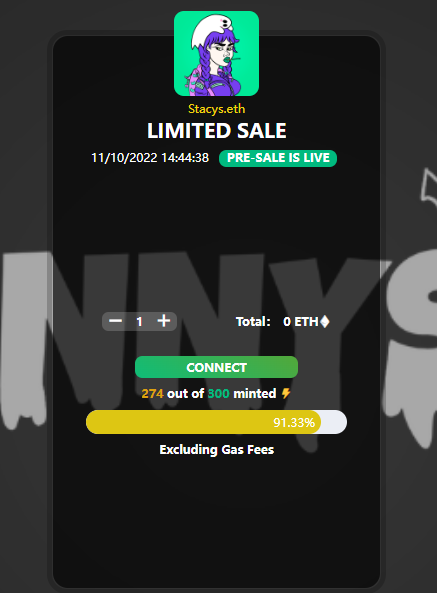 cryptostacys_'s tweet image. 🎉WL GIVEAWAY🎉

✅ Because of the bear market, we provide 300 whitelists to mint Mint for free

📢 If you are mentioned by us, please mint quickly (only 300 places)

Minting link below👇 

🔗cryptostacyys.xyz