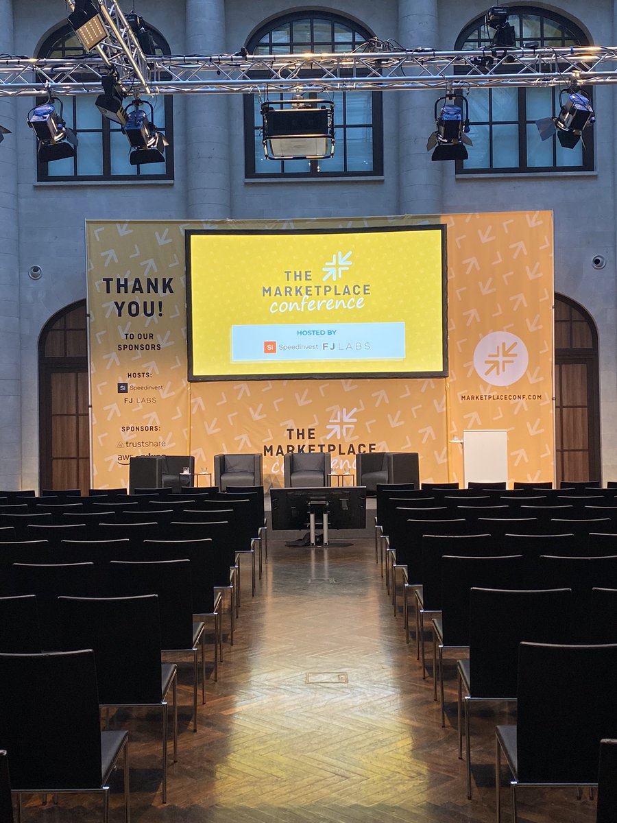 The stage is set for our <a href="/mp_conf/">The Marketplace Conference</a> in Berlin - back in person with 400 people 🚀One day full of marketplace insights and network effects - Let’s go! <a href="/speedinvest/">Speedinvest</a> <a href="/FjLabs/">FJ Labs</a>