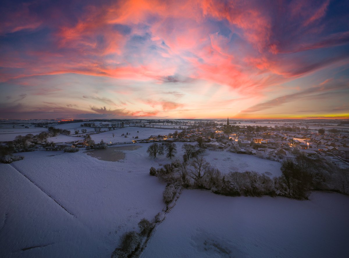 GM everybody - I am also a photographer, here is a picture of my little village in the East Midlands UK, last winter. What other creative outlets do you have? #NFTFam #nftcommunity #landscapephotography